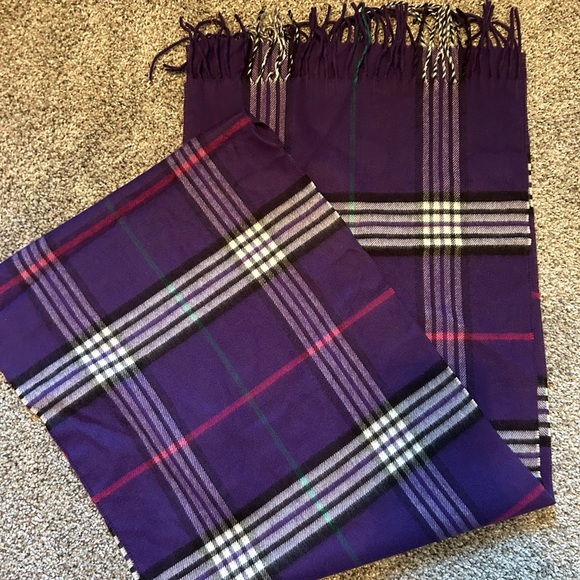 Lord and TayloR purple plaid scarf - Picture 3 of 4